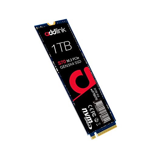 addlink S70 1TB PCIe Gen3.0x4 (最大読取速度3,400MB/s) NVMe M.2 2280 内蔵SSD 国内正規保証品