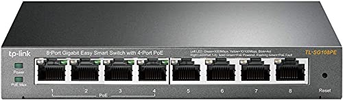 TP-Link スイッチングハブ PoE ギガ8ポート PoE オートMDI/MDI-X 5年保証 TL-SG108PE