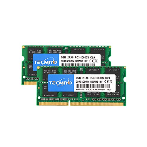 テクミヨ ノートPC用メモリ 204Pin SO-DIMM DDR3-1333 PC3-10600 8GB×2枚