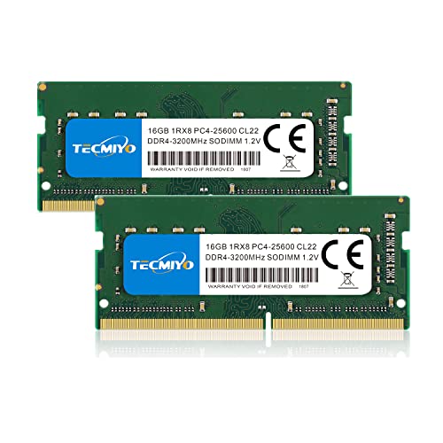 テクミヨ ノートPC用メモリ DDR4-3200(PC4-25600) 32GB 260pin CL22 SO-DIMM(16GB×2枚)