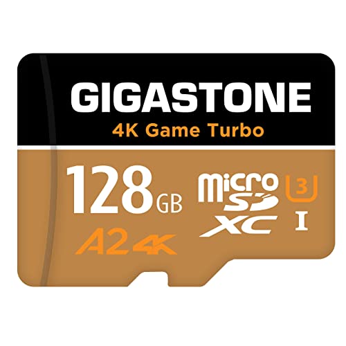 Gigastone 【Nintendo Switch 動作確認済】 まいくろsdカード 128GB 4K Game Turbo MicroSD 128GB Switch SDカード 128 転送速度100/50 MB/s, Full HD