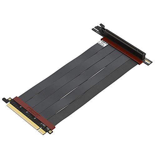 LINKUP ウルトラ PCIe 4.0 X16ライザーケーブル[RTX4090 RX6950XT x570 B550 Z690テスト済み] 超極高速シールド垂直GPUマウント ゲーム用PCI Express 第4世代 | ユニバーサル9