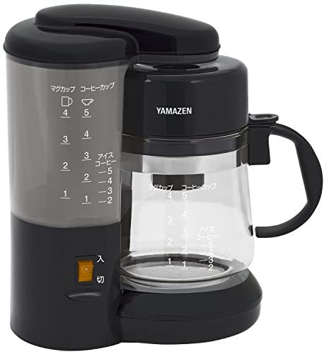 [山善] コーヒーメーカー 650ml(5カップ) ブラック YCA-500(B) [メーカー保証1年]