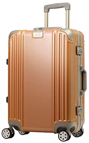 [レジェンドウォーカー ]スーツケース キャリーケース キャリーバッグ フレームタイプ TSAダイヤルロック ダブルキャスター 5509 Mサイズ 3～5泊以上 4.5kg 51L 5509-57 オレンジ