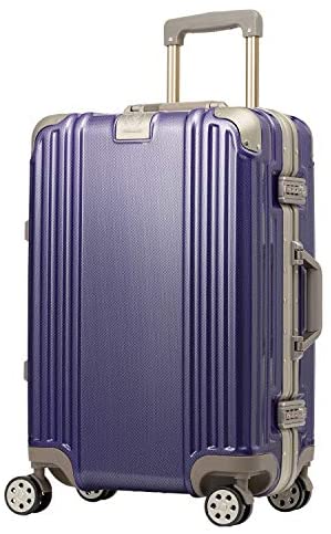 [レジェンドウォーカー ]スーツケース キャリーケース キャリーバッグ フレームタイプ TSAダイヤルロック ダブルキャスター 5509 Mサイズ 3～5泊以上 4.5kg 51L 5509-57-PU パープル
