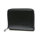 財布 二つ折り財布 ラウンドファスナー ブラック 黒 牛革 本革 レザー メンズ ビジネス MA-AB003-BK