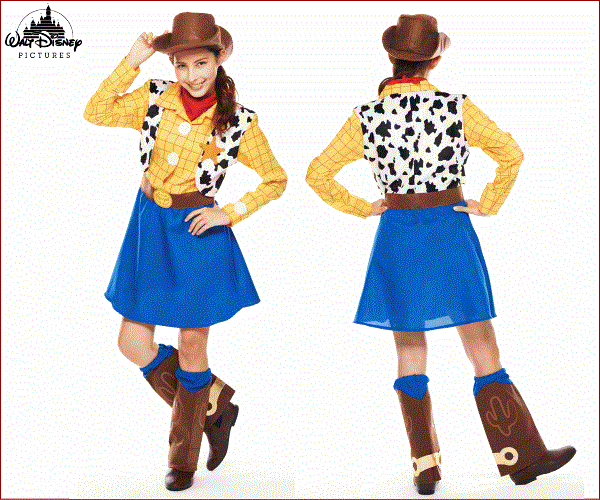 レディース ウッディ Woody Pride トイストーリー ピクサー ディズニー Disney ハロウィン コスプレ コスチューム 衣装 仮装 かわいい ワールドショップ