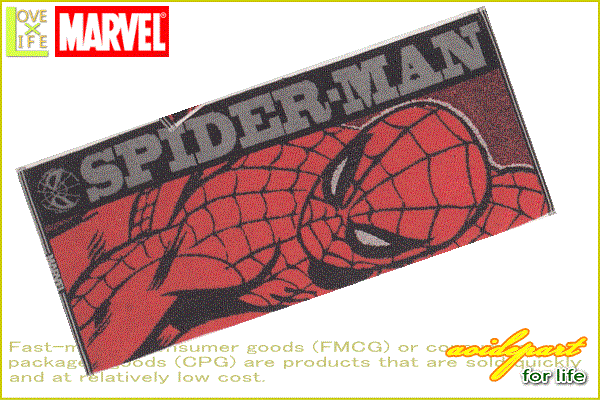 マーベルキャラクター フェイスタオル エイム スパイダーマン スポーツ Marvel Spiderman ヒーロー キッズ タオル アニメ グッズ 映画 かわいい マーベルより人気グッズ大集合 かっこいいヒーロー気分になれちゃう ワールドショップ