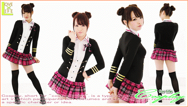 1 Akibaアイドル ３本ライン アイドル 制服 衣装 縦ライン強調で着やせ効果 可愛いガーリースタイル コスプレ 衣装 コスチューム 大 ワールドショップ