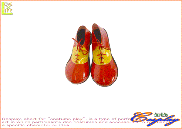 グッズ 80r2386 アダルト クラウン シューズ レット ピエロ 靴 パーティ 赤い靴で陽気な気分に 当店のコスプレ コスプレ 衣装 コスチューム 大