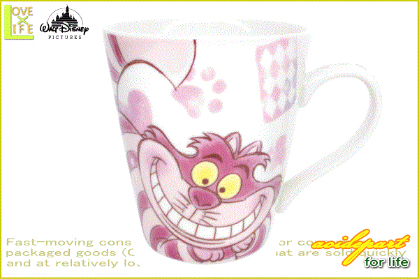ディズニーキャラクター ファジー柄マグカップ チェシャ猫 ふしぎの国のアリス ディズニー コップ カップ マグ キャラ グッズ かわいい ワールドショップ