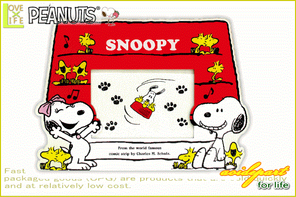 Snoopy スヌーピー アクリルフレーム ドッグハウス2 ピーナッツ 写真立 マグネット グッズ 写真たて フォトフレーム 写真 キャラ かわいい