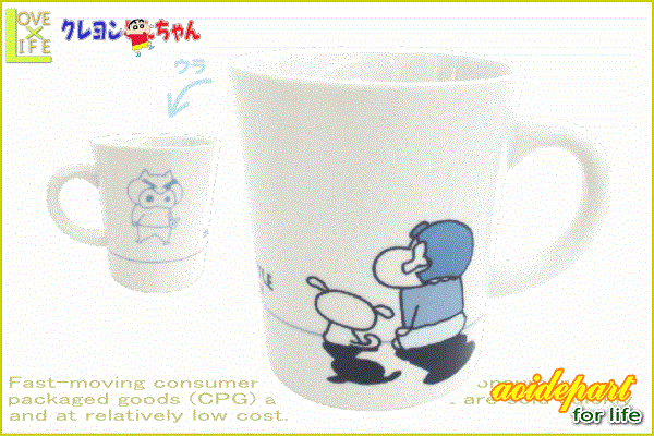 クレヨンしんちゃん マグカップ ブタのヒヅメ クレヨンスタイル しんちゃん アニメ 漫画 食器 コップ カップ マグ キャラ かわいい グッズ ワールドショップ