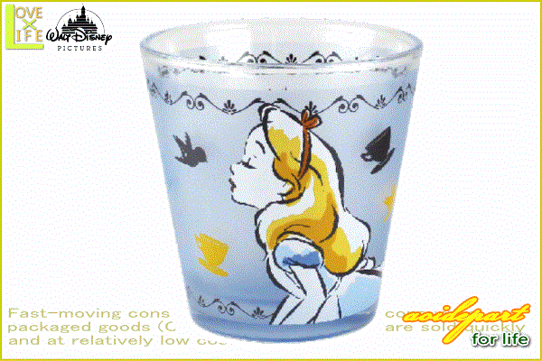 ディズニープリンセス フロストグラス アリス ふしぎの国のアリス 姫 グラス コップ カップ グッズ 食器 ディズニー かわいい ワールドショップ