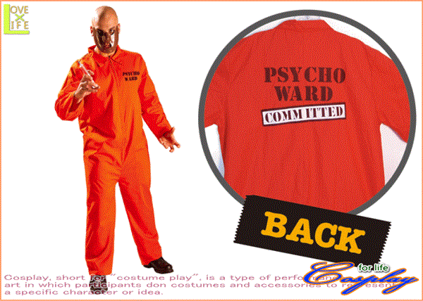 メンズ r7033 サイコ ワード サイコ 囚人 仮装 パーティ ハロウィンカラー オレンジのつなぎです 当店のコスプレ コスプレ 衣装 コスチューム 大 ワールドショップ