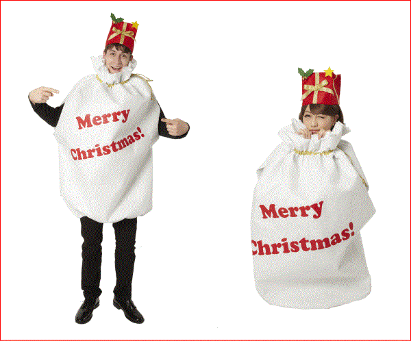 Unisex 袋マン 袋 クリスマス コスプレ コスチューム 衣装 仮装 パーティ かわいい ワールドショップ