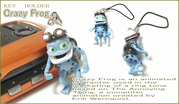 ヤマダモール | クレイジーフロッグ【CRAZY FROG】 ストラップ キーホルダー 立ちポーズ！復活祭！みんなでクレイジーフロッグを盛り上げよう！このかわいいカエルから目が離せません！【】【30  】【大人気】】【イベント】 | ヤマダデンキの通販ショッピングサイト