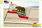 【アメリカン雑貨】【CALIFORNIA REPUBLIC SERIES】カリフォルニア フラッグ【州旗】【CAフラッグ】【旗】【ハタ】【州】【雑貨】【アメリカ雑貨】【アメリカ】【USA】【かわいい】【おしゃれ】アメリカの雰囲気漂うフラッグ かわいくお客様をお出迎え