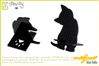 【黒猫雑貨】モバイルスタンド【S】【スマホ置き】【携帯】【スマホ】【スタンド】【生活雑貨】【猫】【黒猫】【キャット】【ねこ】【雑貨】【クロネコ】【グッズ】【かわいい】