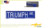 【ENAMEL SIGN】ホーロー製看板【TRIUMPH】【サイン】【看板】【地名】【雑貨】【アメリカン雑貨】【アメリカ雑貨】【アメリカ】【USA】【かわいい】【おしゃれ】