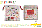 【日本製】【エクート】【ECOUTE】巾着【フィッシング】【S】【巾着袋】【小物入れ】【袋】【入れ物】【グッズ】【キッズ】【子供】【minette】【ミネット】【ネコ】【猫】【かわいい】