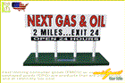 【アメリカン雑貨】セールスマンズサンプル【NEXT GAS OIL】【プレート】【アメリカ雑貨】【看板】【ボード】【販売促進ミニチュア看板】【BAR】【インテリア】【アメリカ】【USA】【かわいい】【おしゃれ】