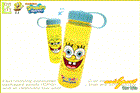 【スポンジボブ】クリアボトル【フェイス】【ボブ】【SpongeBob】【アニメ】【ボトル】【ウォーターボトル】【給水】【水筒】【ピクニック】【グッズ】【コレクター】【かわいい】