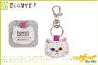 【エクート】【ECOUTE】キーチャーム【オッドアイ】【minette】【キーリング】【キーホルダー】【キーチェーン】【グッズ】【マリーニ モンティーニ】【かわいい】【おしゃれ】