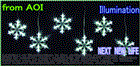 LEDイルミネーション　LED スノーフレーク6連　ホワイト【LED】【２０ 】【送料無料】【クリスマス】【イルミネーション】【電飾】【モチーフ】【大人気】
