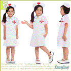 キッズジョブ 看護婦さん【子供】【2012年新作】ピンクのブラウスに白いワンピース、女の子らしさ満載の看護婦さんです。ナースキャップには可愛いハートマーク付き♪【コスプレ】【衣装】【コスチューム】【送料無料】【 】【大 】【5 】