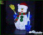 【20 】LED スコップ スノーマン【120cm】【スノーマン】【3D】【立体】【雪だるま】【LED】【スノー】実物大の雪だるま！夜は美しく光り！日中は溶けない雪だるま♪【送料無料】【クリスマス】【イルミネーション】【電飾】【モチーフ】