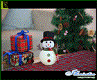 【20 】LED マスコット スノーマン 黒帽子【室内用】【電池】【置物】【雪だるま】置物スノーマンに新作登場！今年は一層可愛くなっちゃった♪【】【クリスマス】【イルミネーション】【電飾】【モチーフ】