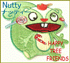 HAPPY　TREE　FRIENDS ハッピーツリーフレンズ　Nutty ナッティー ワッペン【】【15 】【大人気】