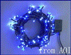 LEDイルミネーション　ＬＥＤ　ストレートライト　【100球】ホワイト・ブルー【LED】【40 】【クリスマス】【イルミネーション】【電飾】【モチーフ】【大人気】