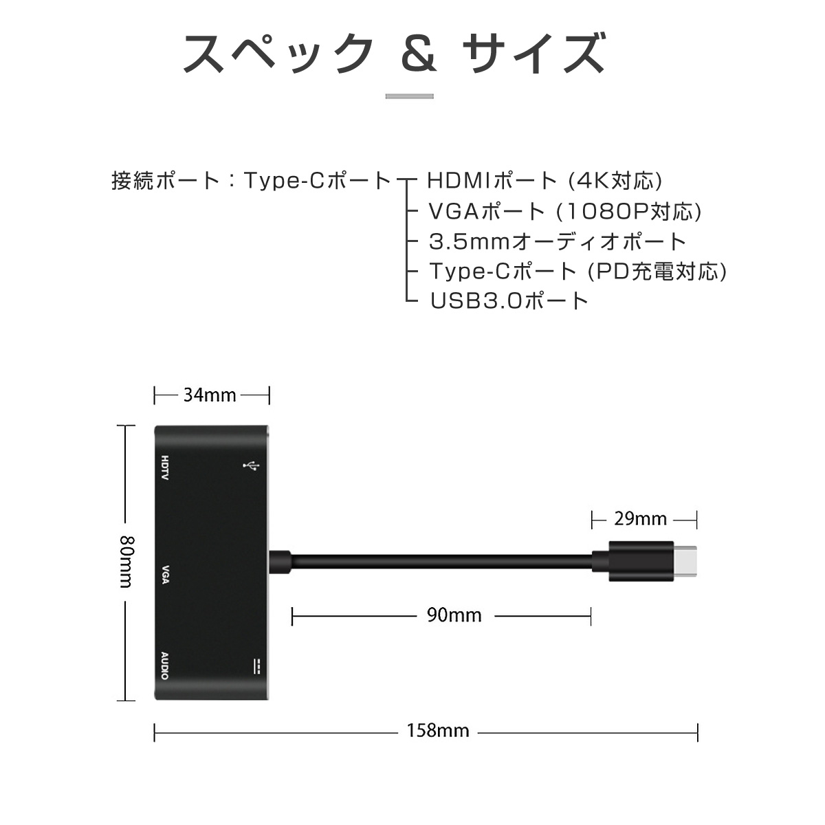 USBハブ Type-C