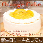 誕生日ケーキ バースデイケーキ お菓子 お返し スイーツ 送料無料 スペイン産オレンジづくしのショートケーキ 5号
