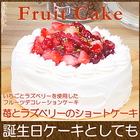 誕生日ケーキ バースデイケーキ お菓子 お返し スイーツ 送料無料 苺とラズベリーのショートケーキ 5号
