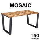ダイニングテーブル 単品 長方形 150×80 天然木 テーブルのみ