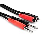 送料無料Hosa CPR-201 1m モノラルフォンプラグ×2-RCA×2 オーディオケーブル