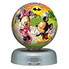 送料無料3D球体パズル パズランタン ディズニー 60ピース 夕暮れのプロポーズ【光るパズル】 (直径約7.6cm)