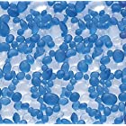 送料無料松野ホビー 装飾用ガラス小石 フロストグラスボール (約3～13mm)1袋(約1kg入) ブルー/クリアー G5104