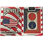 送料無料自転車赤白と青のシリーズ1アメリカ地図デザイントランプ Bicycle Red White and Blue Series 1 USA Map Design Playing Cards