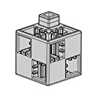送料無料アーテック (Artec) アーテックブロック ブロック単品 基本四角 薄グレー 100ピース 077856