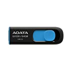 ADATA Technology USB3.0直付型フラッシュメモリー DashDrive UV128 64GB (ブラック+ブルー) AUV128-64G-RBE