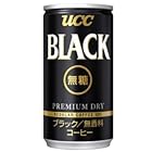 送料無料UCC BLACK ブラック無糖コーヒー 缶185g×30本入【×2ケース：合計60本入】