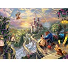 送料無料Disney(ディズニー)Beauty and the Beast ''Falling in Love'' Puzzle by Thomas Kinkade　美女と野獣パズル750ピース [並行輸入品]