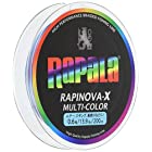 送料無料Rapala(ラパラ) PEライン ラピノヴァX マルチカラー 200m 0.6号 13.9lb 4本編み 10m毎に5色分け RXC200M06MC