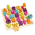 送料無料B. toys 木製アルファベットパズル 形合わせ 英語教育 ブロックパズル 木製パズル 木のおもちゃ1歳半~ 正規品