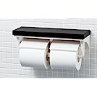 送料無料LIXIL(リクシル) INAX トイレ用 棚付2連紙巻器 クリエモカ CF-AA64KU/LM