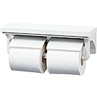 送料無料LIXIL(リクシル) INAXトイレ用 棚付2連紙巻器 ピュアホワイト CF-AA64/BW1